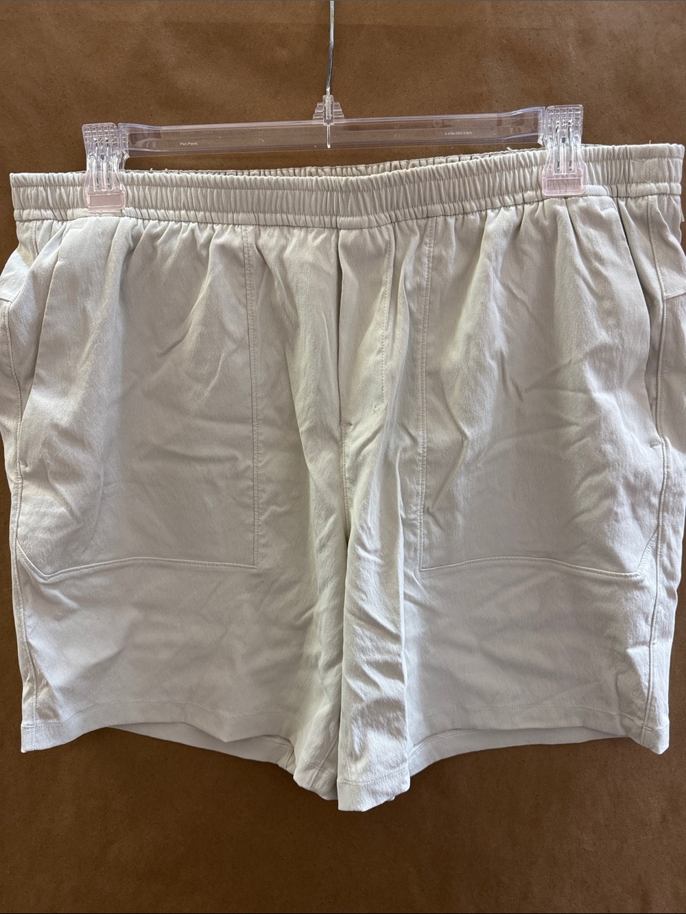 lululemon athletica Men's Cream Athletic Shorts